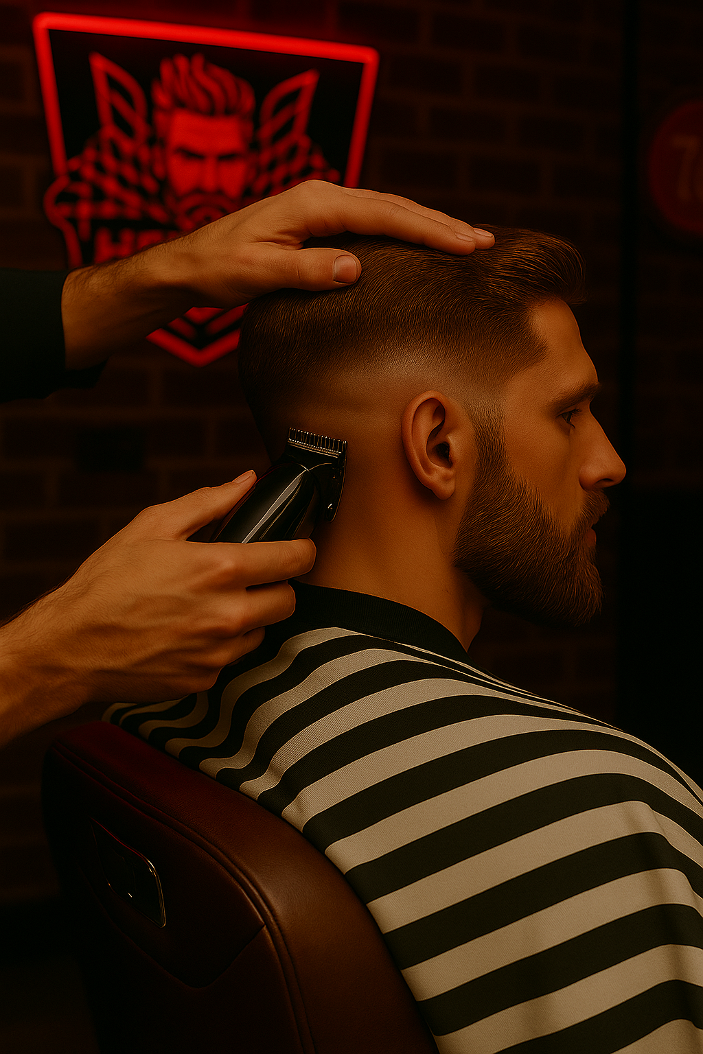 Precision haircut service at Hotrod Fades - modern styling in hot rod barbershop