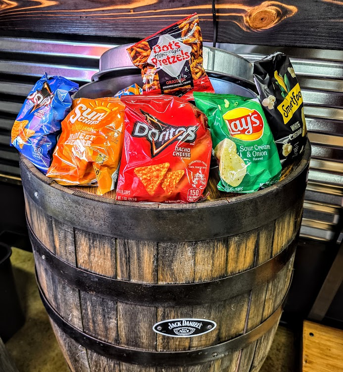 Free snacks at Hotrod Fades