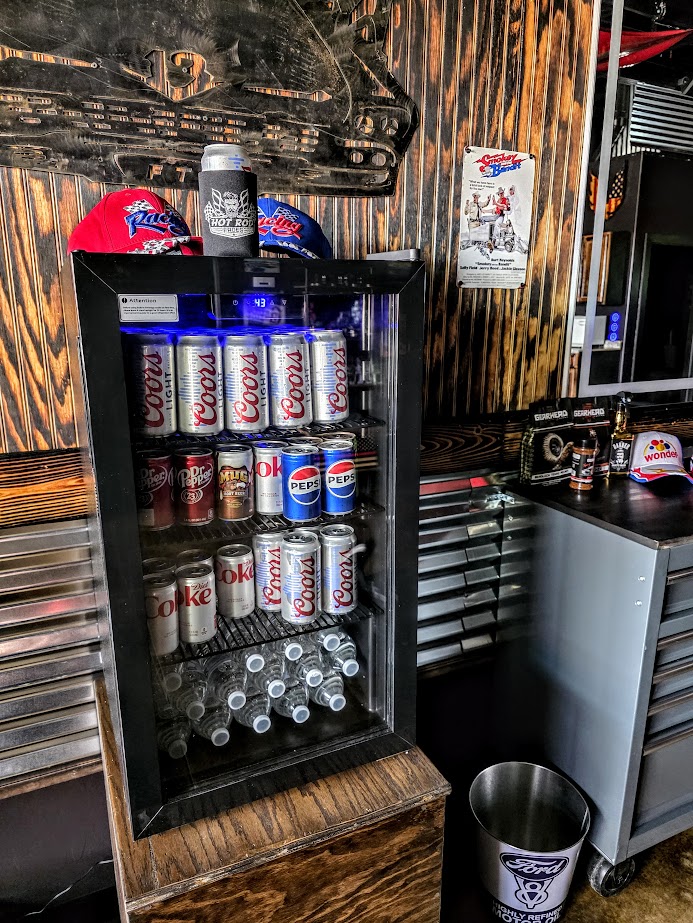 Free soft drinks at Hotrod Fades